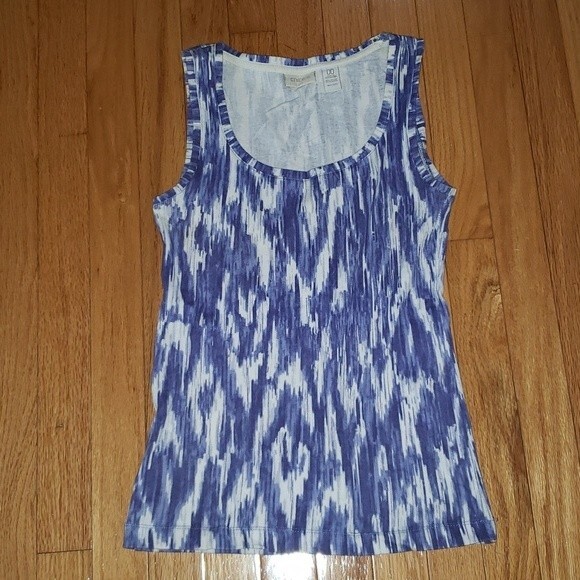 Chico's Tivona Tank Itak Blue Size 00/XS - Picture 1 of 3